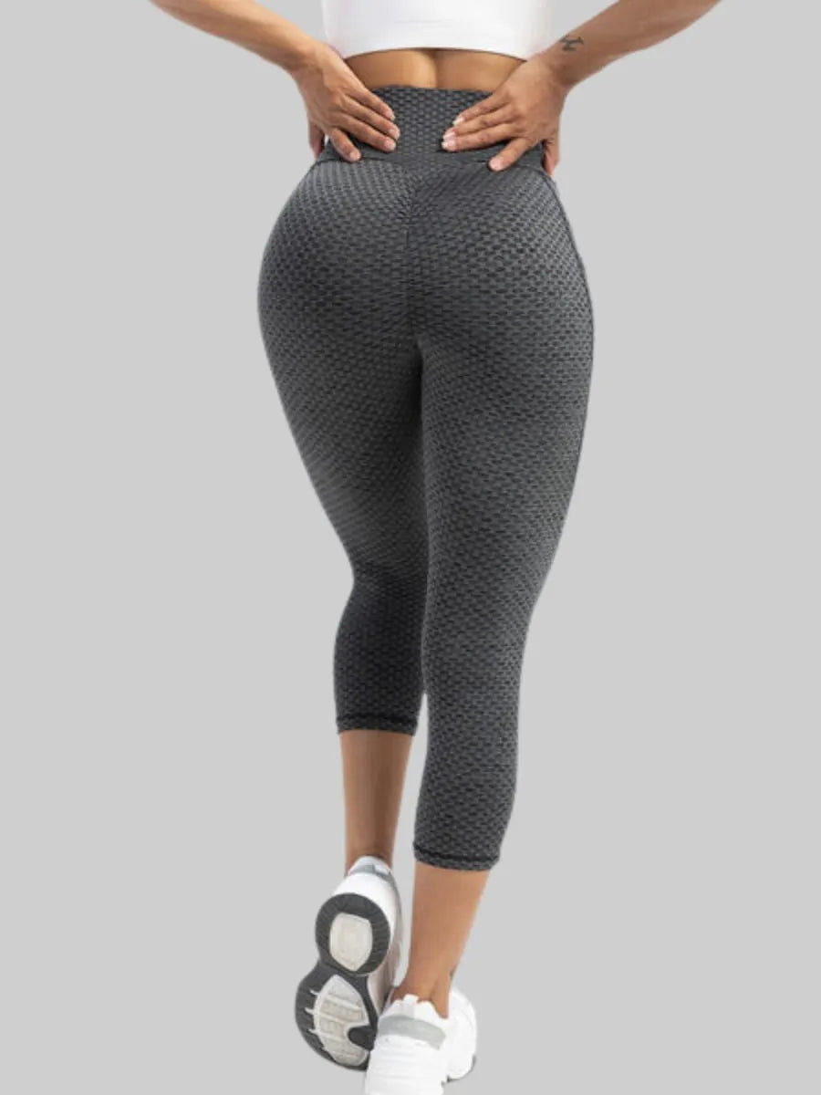 Contrast Stitching High Waist Active Pants USA